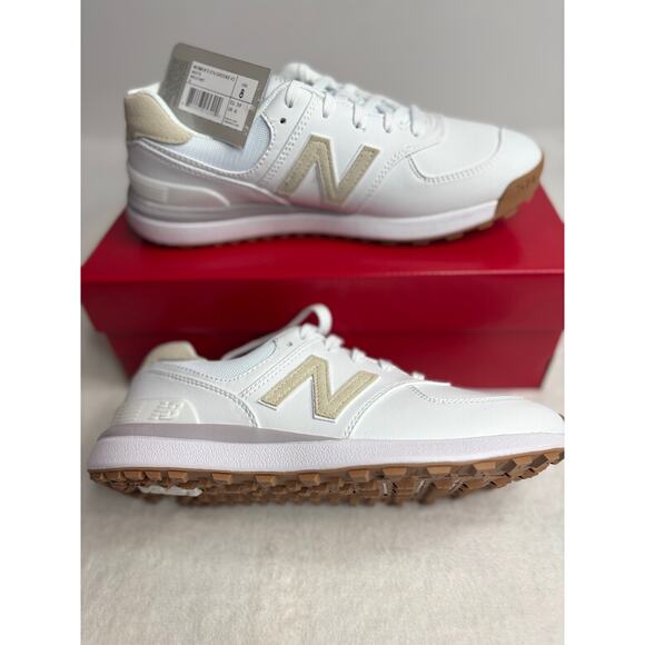 New Balance Women’s White 574 Greens V2 (US Size 8) NIB spikeless golf shoes - Picture 1 of 6
